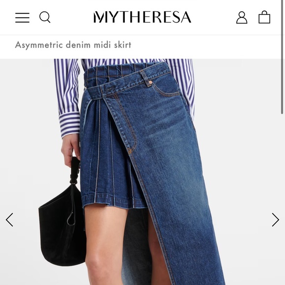 Sacai Asymmetrical Denim Skirt - Picture 12 of 12